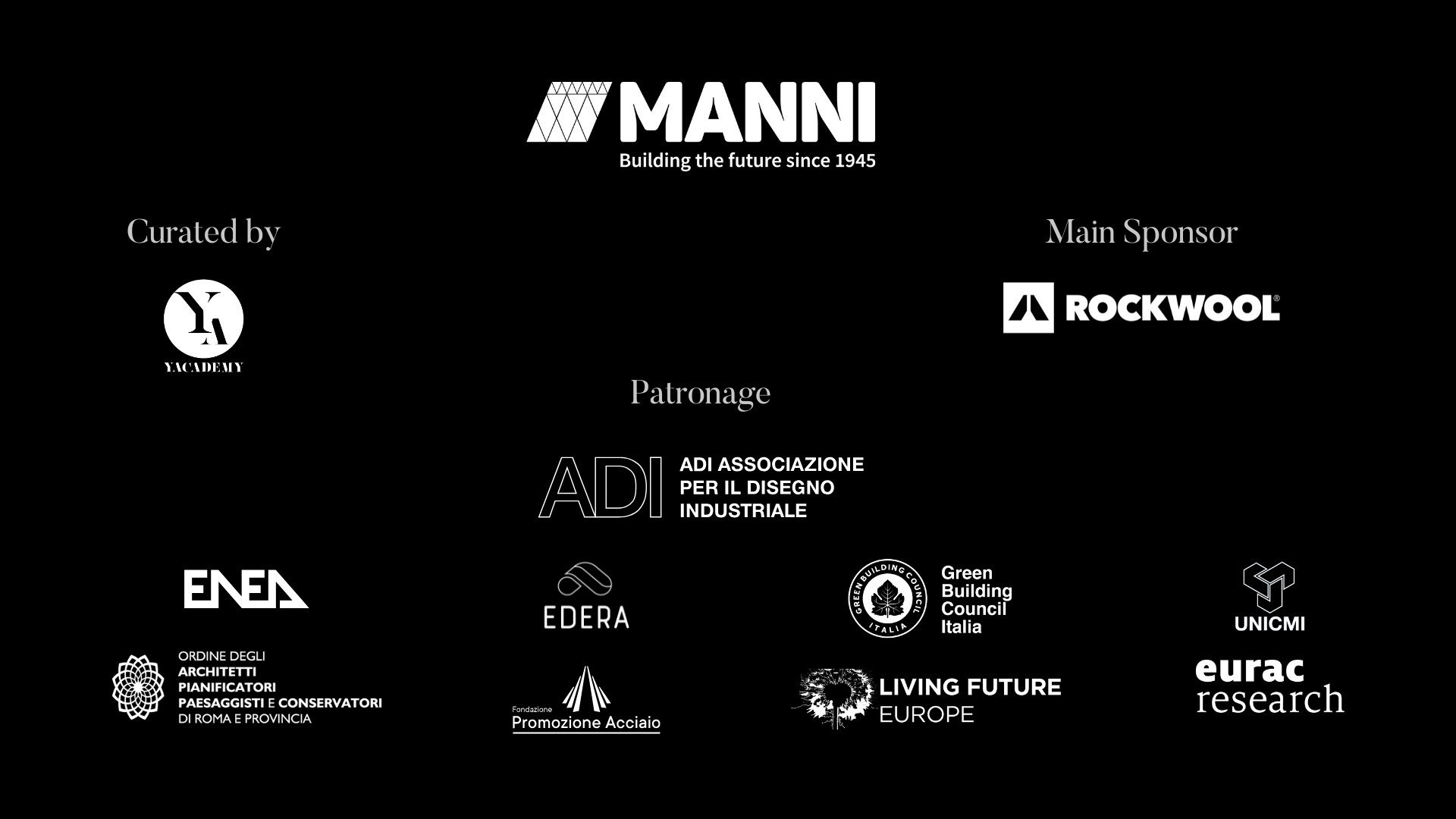 Promoter, Main Sponsor, Sponsor e Patronage